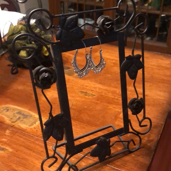 BoHo Style Beaded Dangle Pierced Silver Plated Earrings 3/$15 - Picture 3 of 4